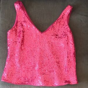 Banana Republic pink sparkle top
